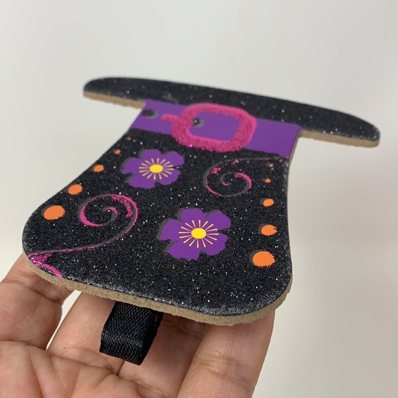 3.5” hat 🎩 Halloween ornament decoration glittery - Picture 9 of 14